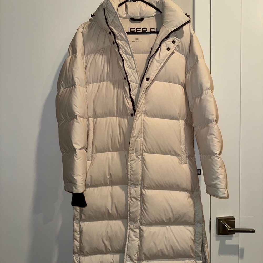 Superdry Women's Cream Puffer Coat